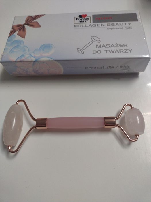 Masażer do twarzy do nakładania maseczek z naturalnego kwarcu