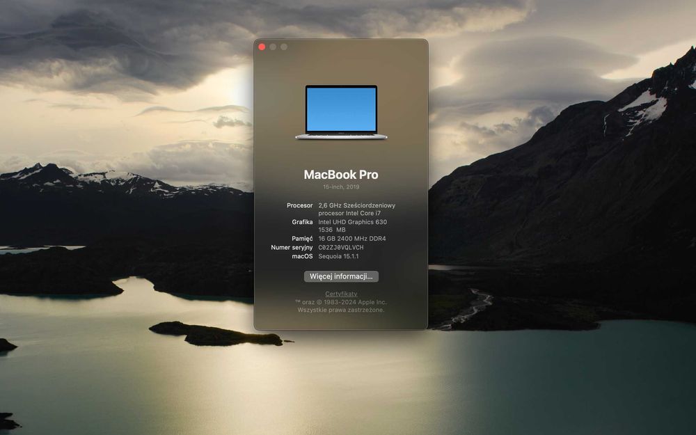 MacBook Pro 15" 2019 Touchbar