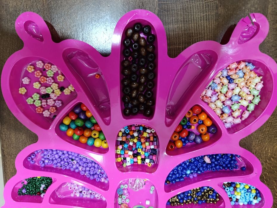 Бісер для дитячої творчості, набір з бісеру