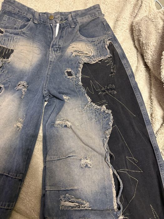 джинси custom y2k opium distressed archive опіум гранж