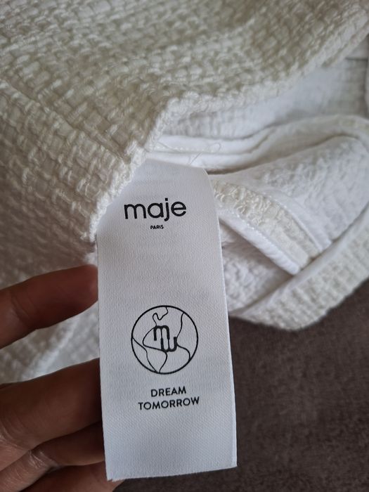 Блуза-топ, кроп-топ з твіду maje