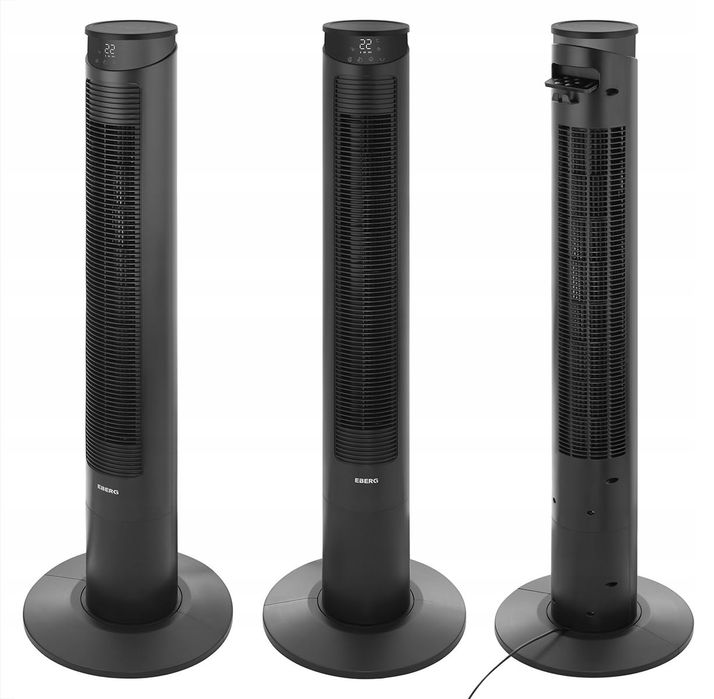 wentylator kolumnowy cichy eberg fyn stojący wiatrak xxl+wifi+aroma