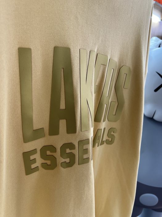 Худі FEAR OF GOD Essentials x NBA “Lakers” Yellow Grey