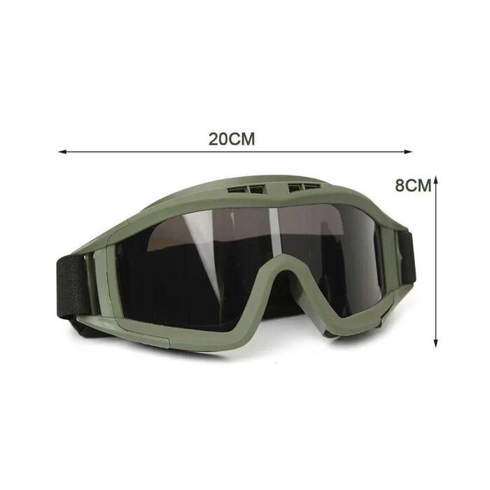 Óculos Tácticos Motociclismo com 3 Lentes Intermutáveis