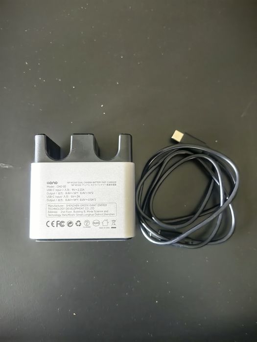 Ładowarka Llano QM2-SF Dual USB-C do Fujifilm NP-W126S / NP-W126