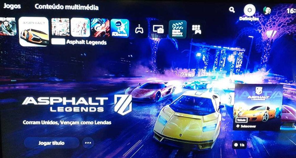 PlayStation 5 com leitor , 2 comandos e 5 jogos