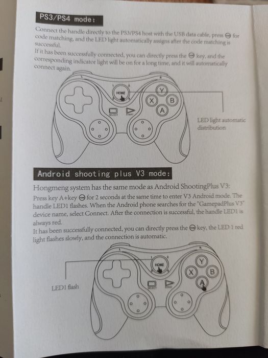 Comando Gamepad bluetooth novo telemóvel android/IOS/PS3/PS4/Windows