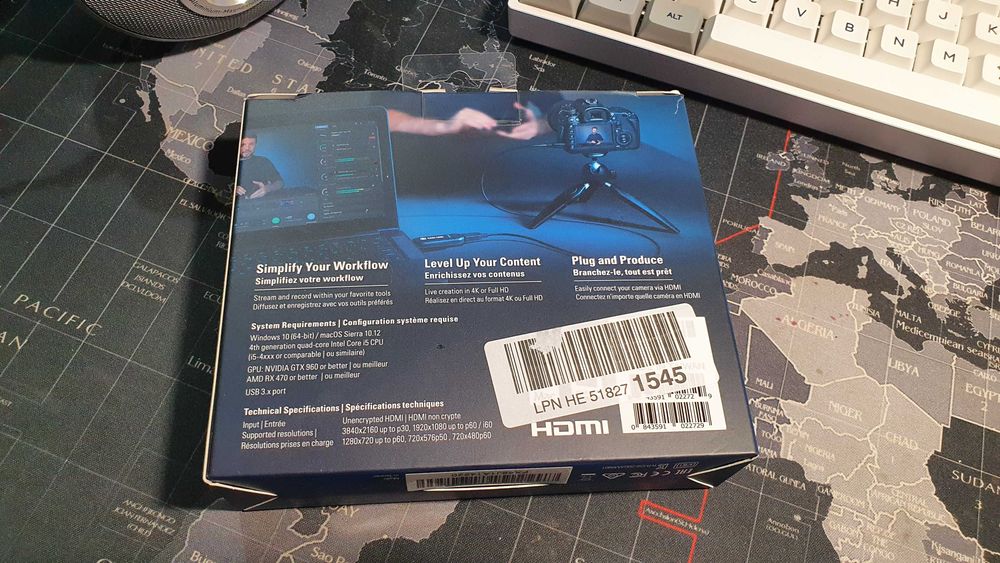 Elgato Cam Link 4K HDMI USB Карта видеозахвата камеры для стрима вебка ...