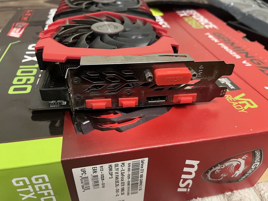 Відеокарта MSI GTX 1060 3 gb GAMING X