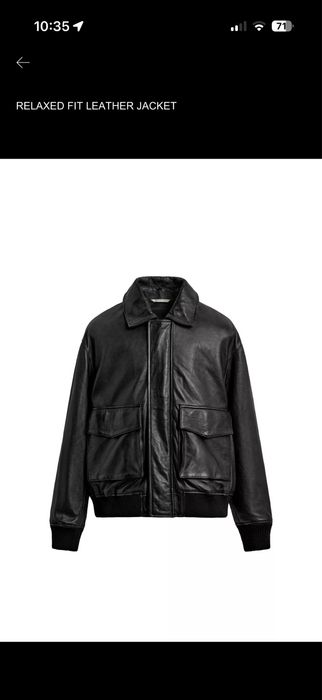 Куртка шкіряна Zara чоловіча