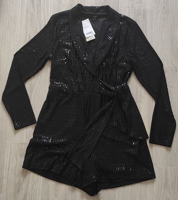 Святковий ромпер-комбінезон паєтки 46-48 next