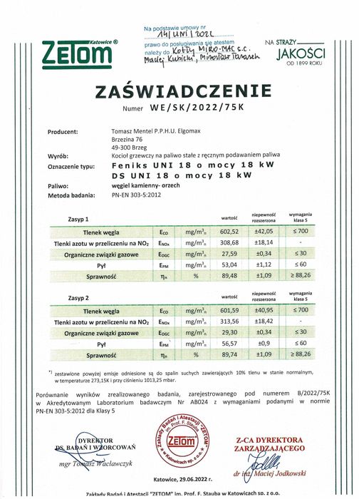18kw kocioł piec na węgiel drewno 5 klasa