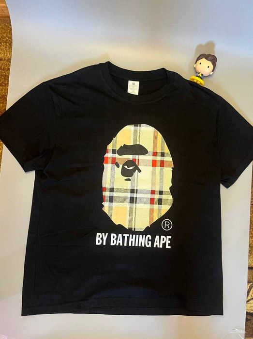 [БЕЗ ПЕРЕДОПЛАТ] Футболка Burberry x Bape (BLACK,WHITE)