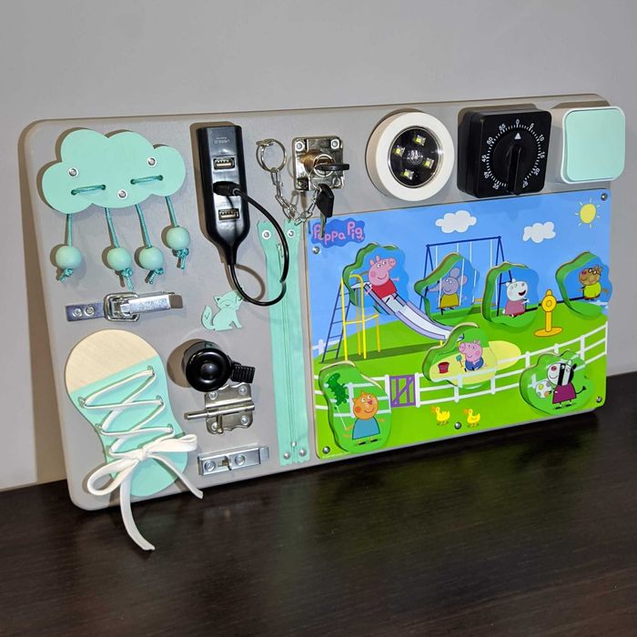 Tablica manipulacyjna 50x30cm Puzzle Hub USB