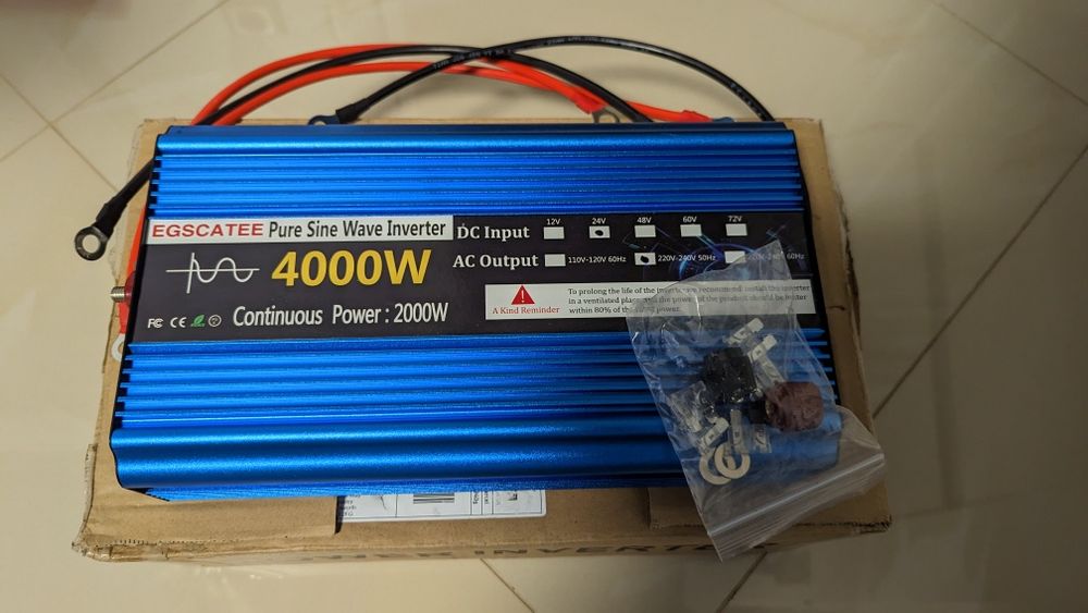 Інвертор чиста синусоїда 4000W,  24/220V з Англії