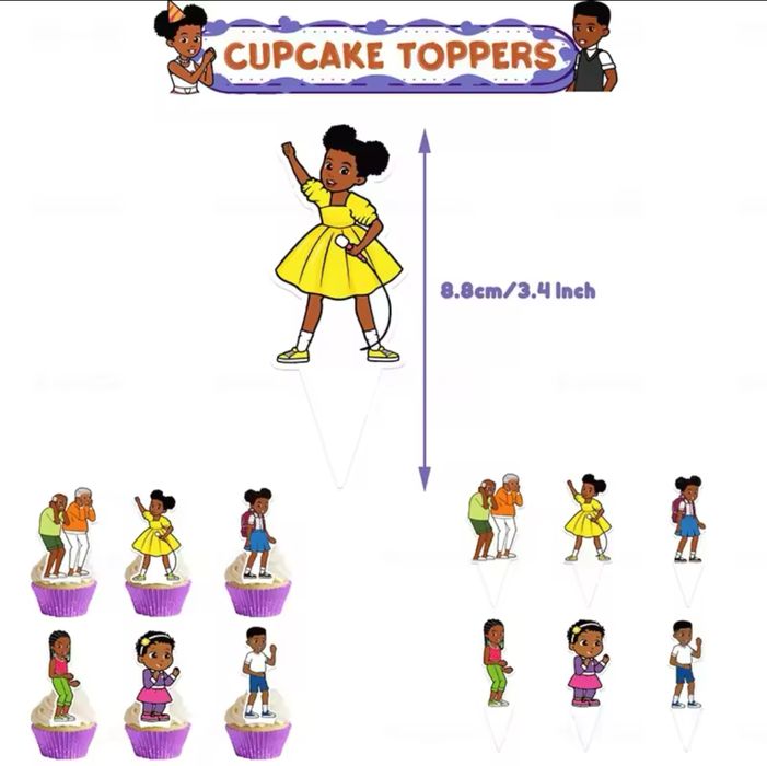 Zestaw Urodzinowy Balony Chorągiewki Na Tort