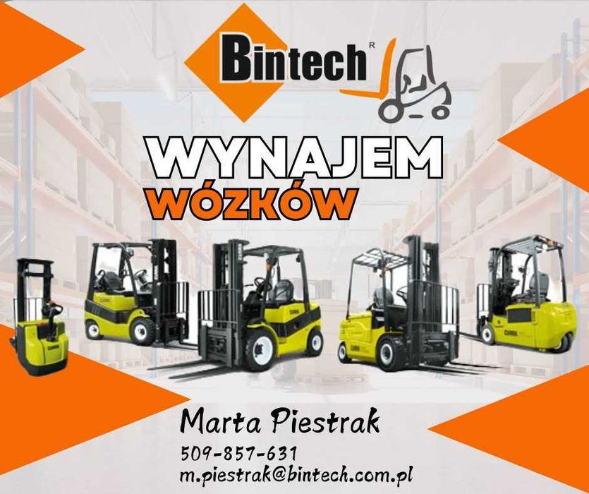 Wynajem wózka widłowego - na dzień / tydzień / miesiąc / rok