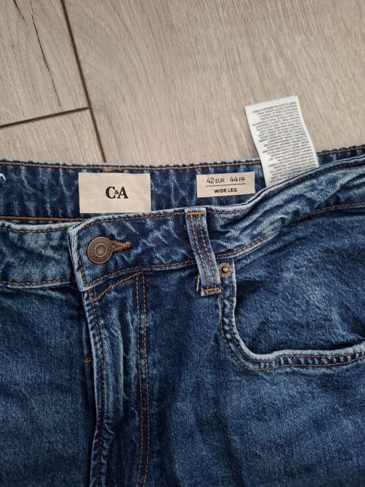 Spodnie jeansowe wide leg r. 42 C&A