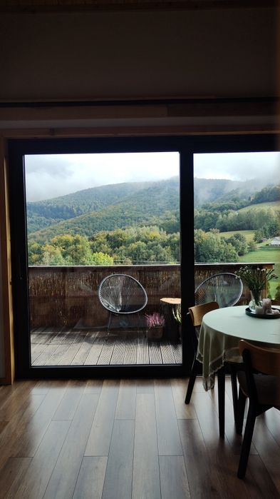 Domek w górach z balią,  Beskid Wyspowy Laskowa