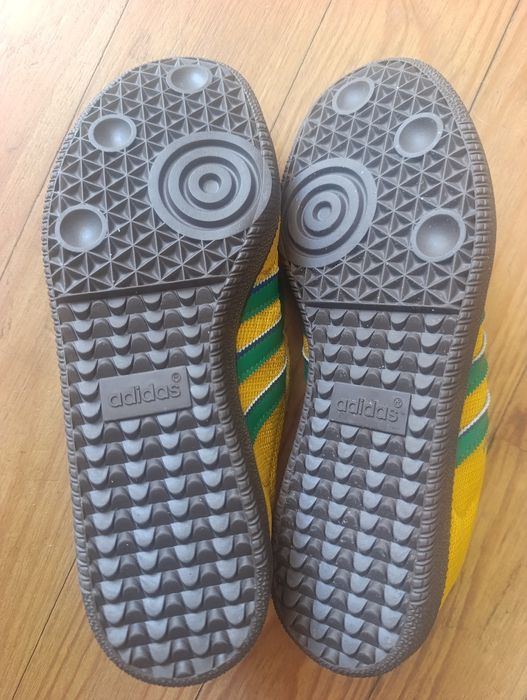Adidas samba jaune moutarde vert brésil