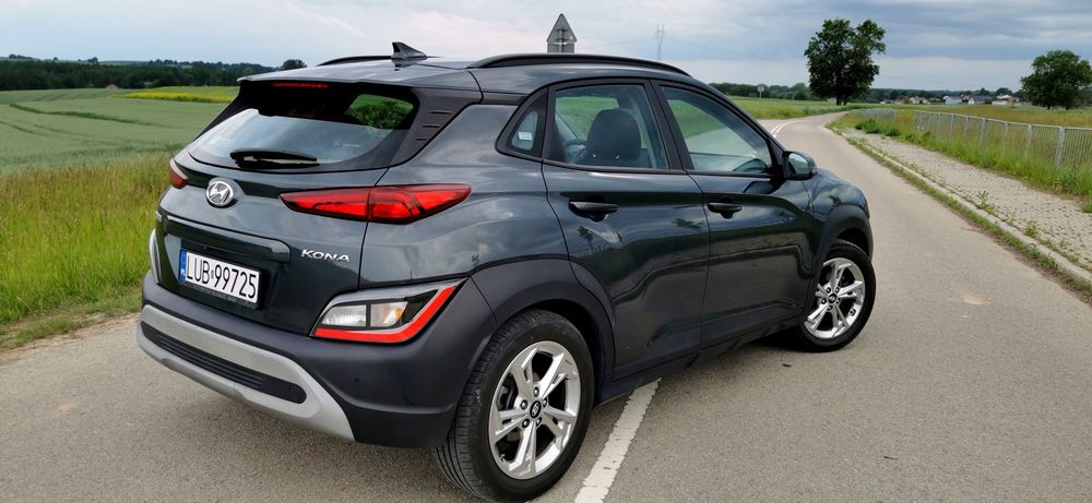 Hyundai Kona 2021r 60tys przebieg salon Polska, komplet zimówek