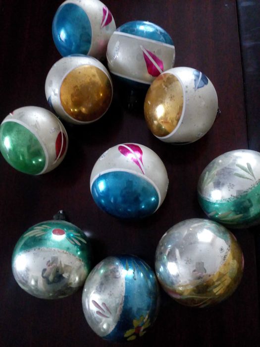 Stare bombki choinkowe z prl- 12 szt.