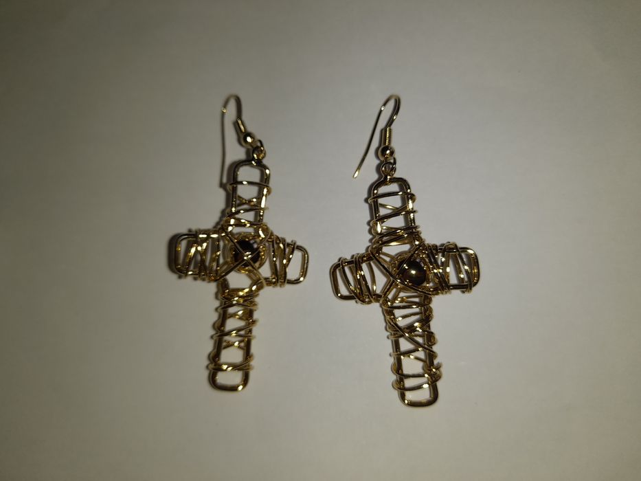 Brincos banhados a ouro