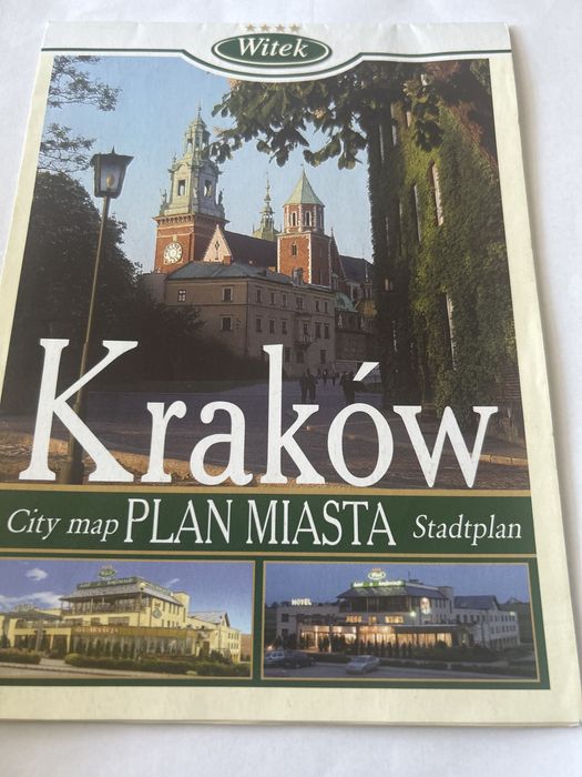 Kraków plan miasta city map