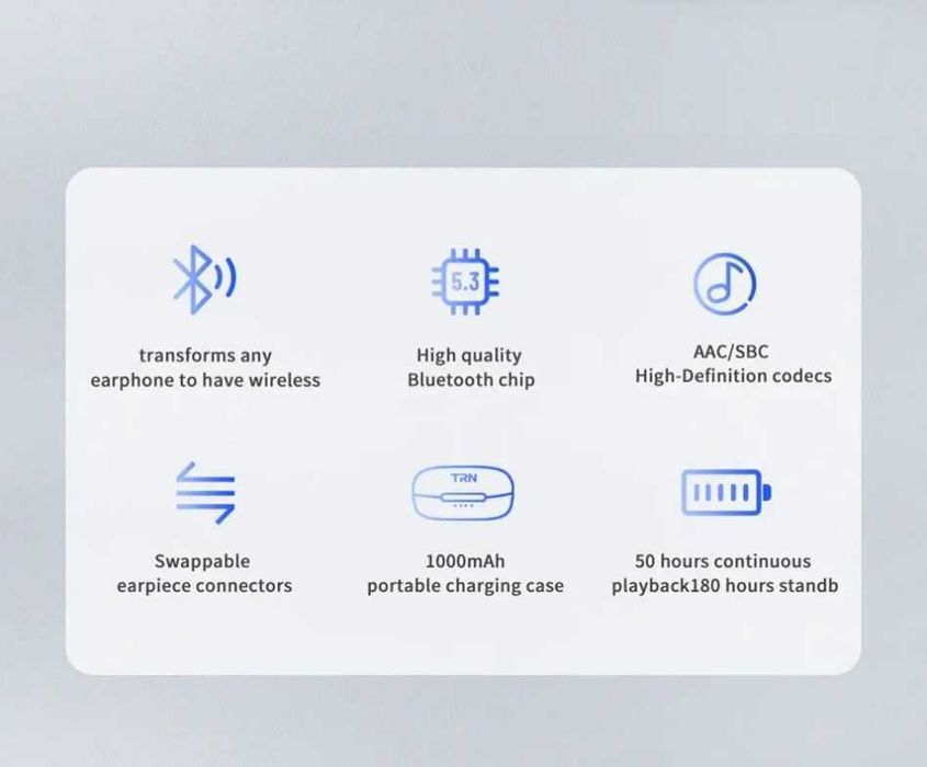 ‼️ TRN BT20 Pro - это беспроводные модули для наушников BT5.3 и 13/50ч