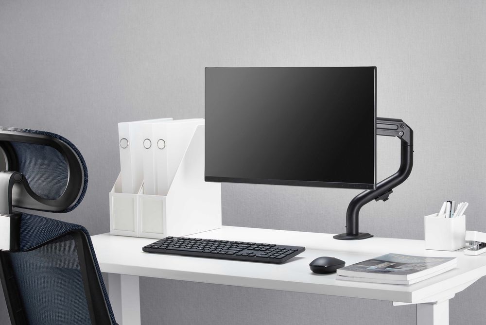 17"-32" Настільне кріплення для монітора Brateck LDT71-C012N Поворотний кронштейн для монітора на стіл Тримач монітора настільний