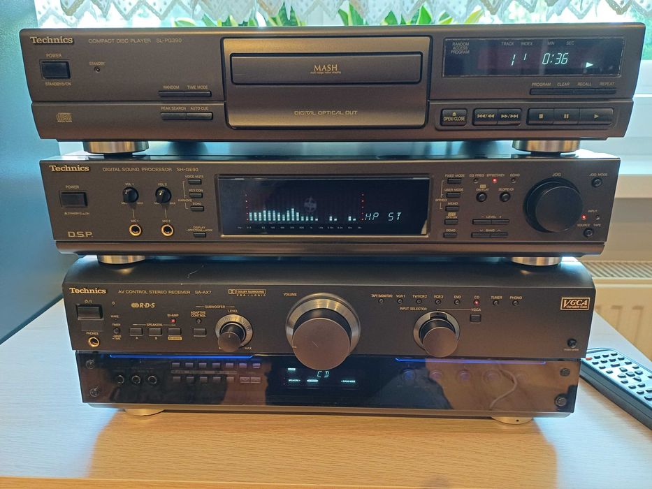 Amplituner Technics SA-AX7 + oryginalny pilot