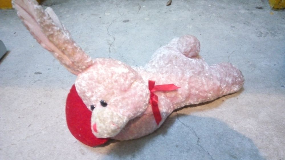 Peluche coelho com coração