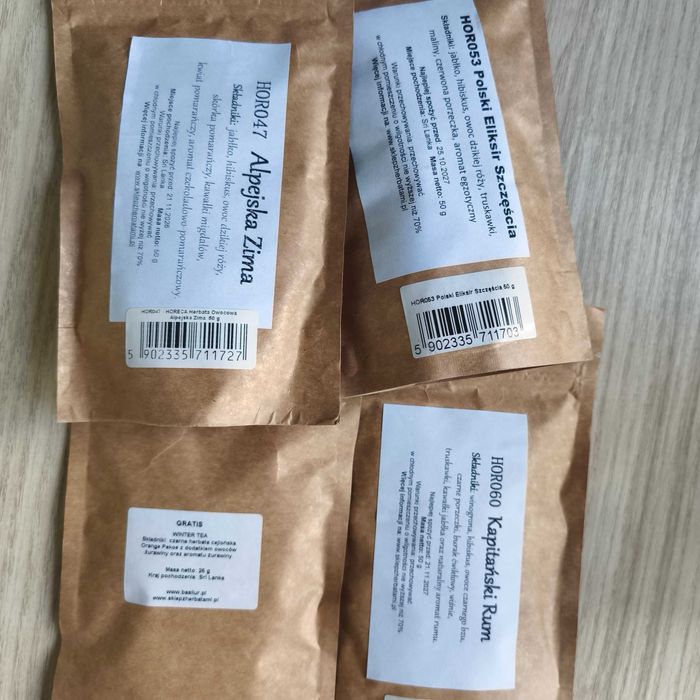 Zestaw herbatek owocowych rooibos 8x50g