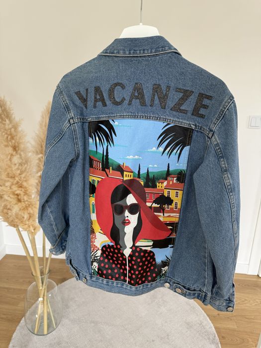 Kurtka jeansowa damska 32 34 oversize mohito