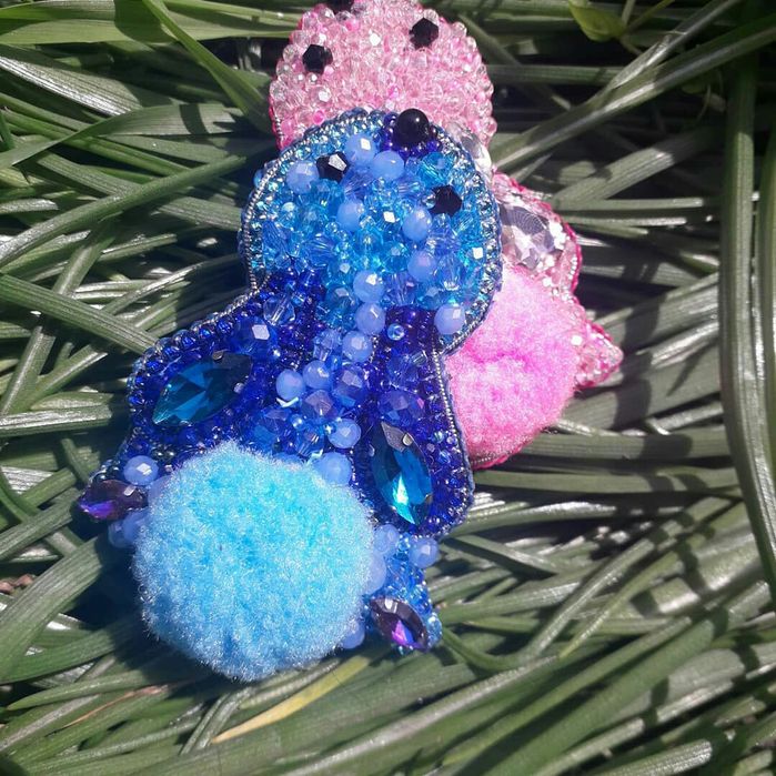 Брошь, ручная работа