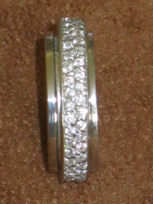 Aliança Prata Maciça de Lei 925`/.. C/Contraste