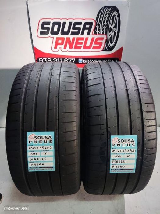 2 pneus semi novos 295-35r21 pirelli - oferta dos portes