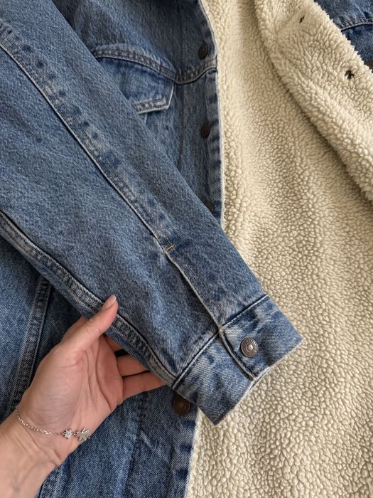 Жіноча подовжена джинсова куртка Levi’s з утепленням