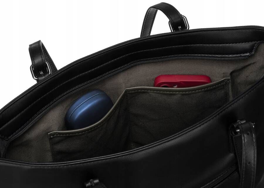 duża shopperka damska na regulowanych uchwytach - david jones