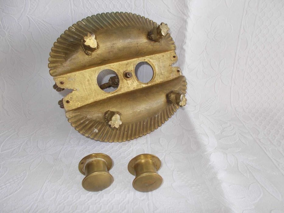 Tinteiro antigo em bronze