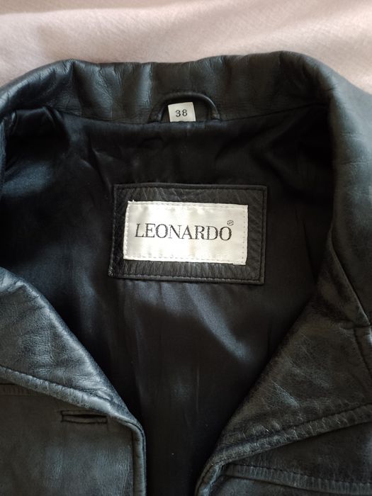 Шкіряна жіноча куртка Leonardo.38 р.
