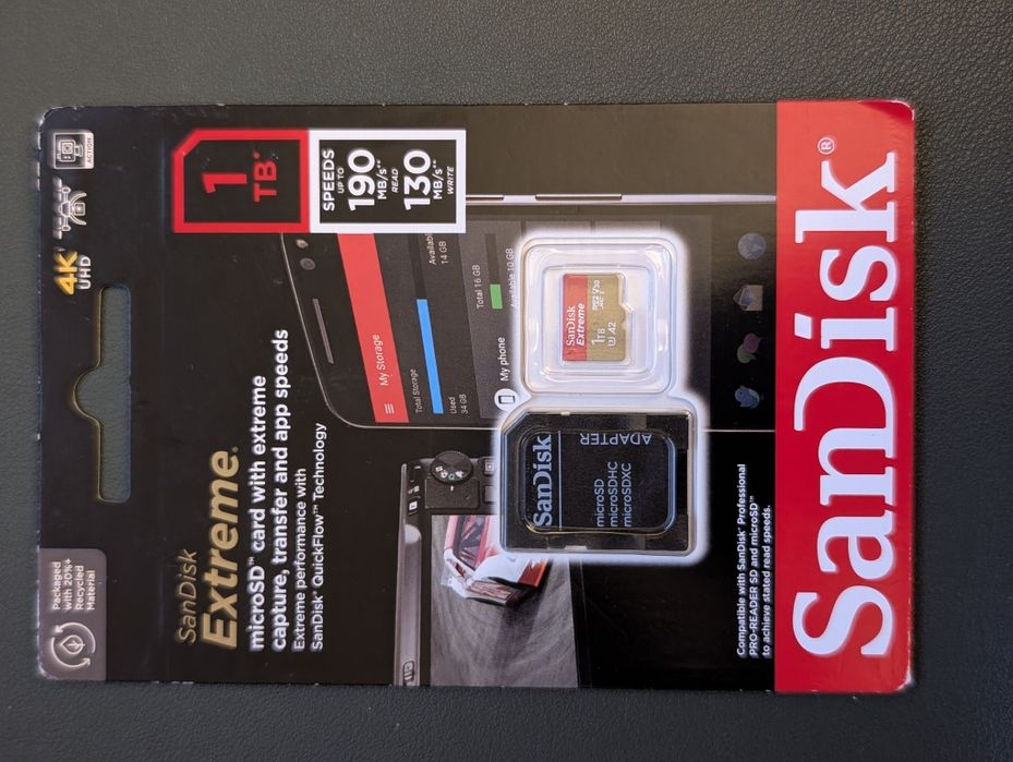 Karta microSD SanDisk extreme 1TB A2 V30 microsdxc, nowa