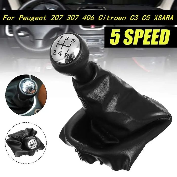 Punho manete moca alavanca de mudanças para Peugeot 207 307 tampas