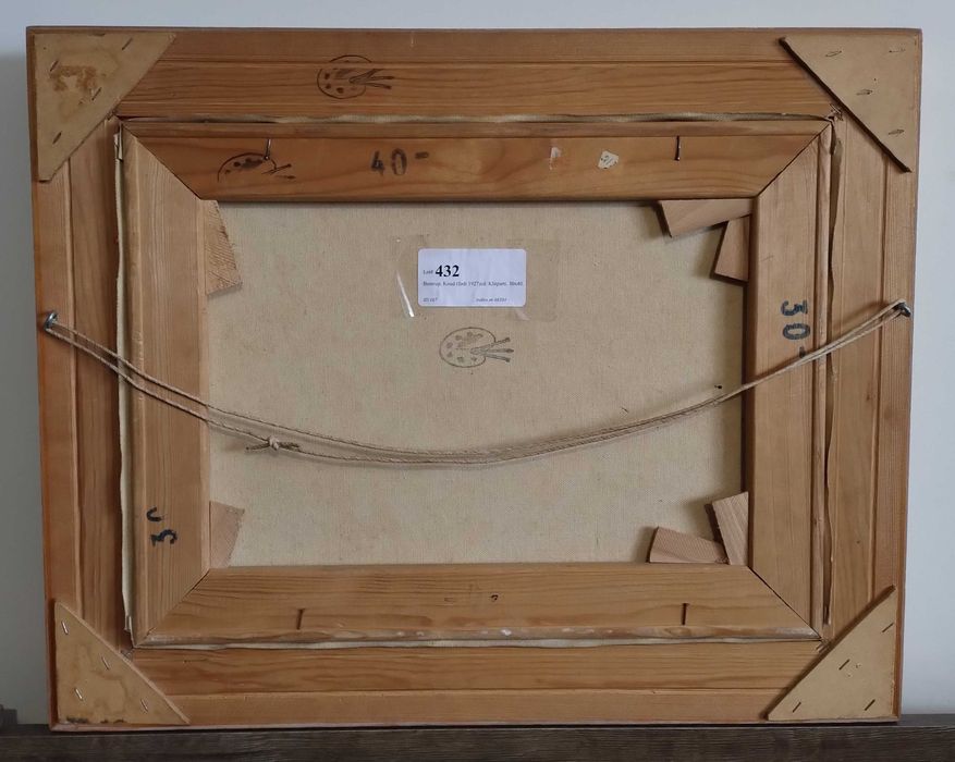 Piękny Stary Obraz Olejny Aukcyjny Knup Bostrup