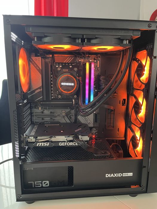 Kompiter gamingowy RTX; AMD; ddr5; chlodzenie wodne!