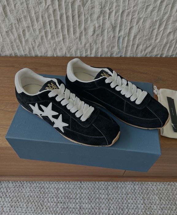 Amiri sneakersy damskie skórzane z gwiazdą