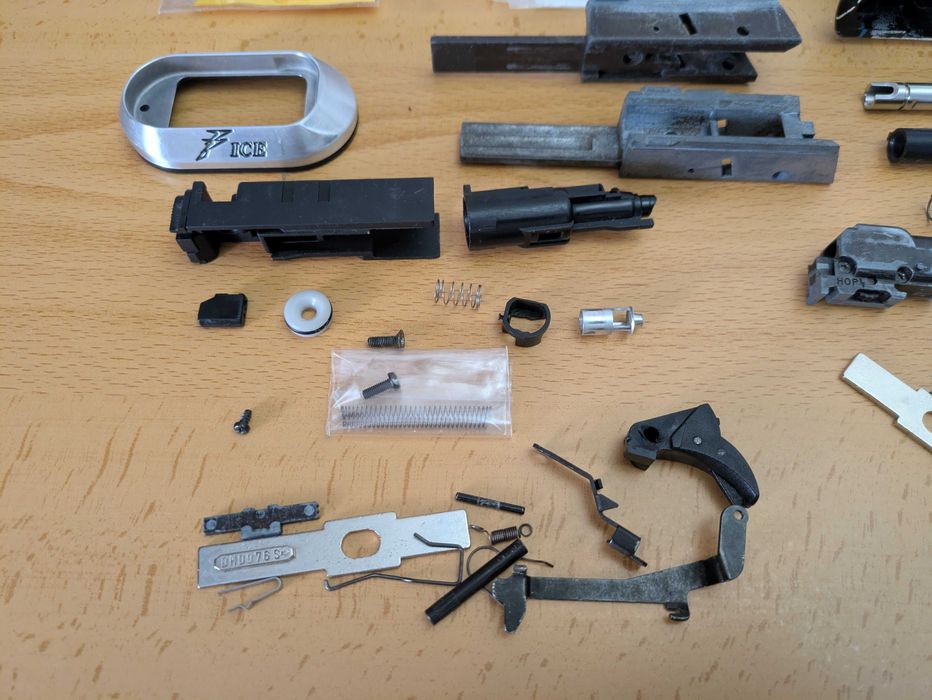 Peças originais/upgrade Tokyo Marui Glock 1911 Hi-capa