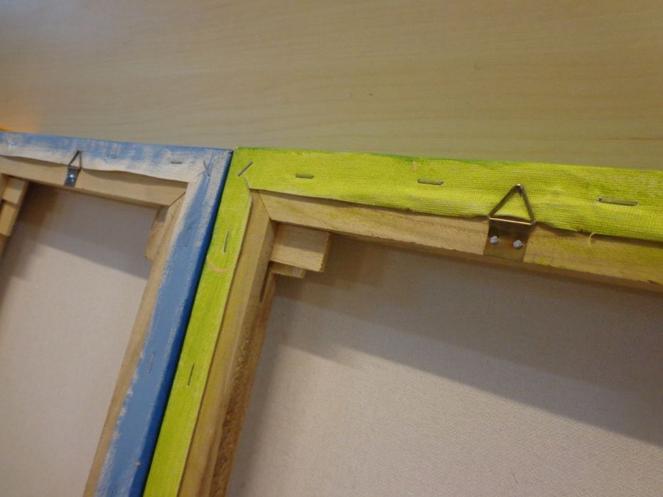 Conjunto de 3 quadros de criança pintados à mão