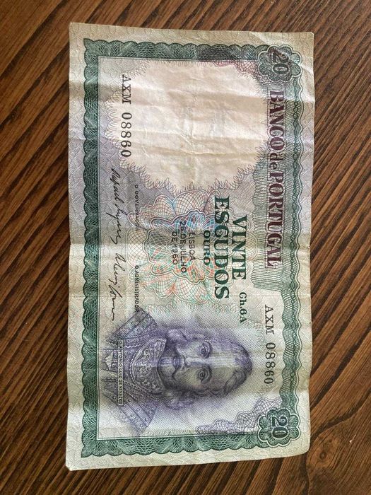 Nota de 20 escudos de 1960