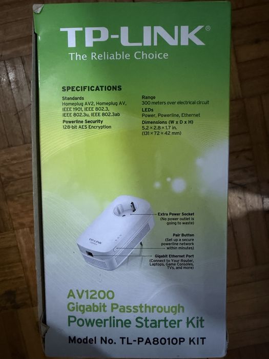 Powerline TPlink PA8010P kit  1200 Mbps